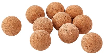 NTHProducts - Wood Dust Stopper - Vervangingssluiting - Sferische vorm - 10 mm - Kurken stop - Voor glazen decanteerfles - 32 stuks