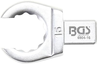 BGS insteek-ringsleutel open 16 mm opname 9 x 12 mm - 6904-16