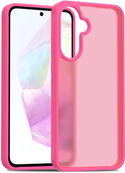 Multimedia & Accessoires Frosted Harde TPU Back Cover Case Hoesje geschikt voor Samsung Galaxy A56 5G/ Samsung Galaxy A36 5G – Roze – Siliconen - Harde Plastic – Harde Case