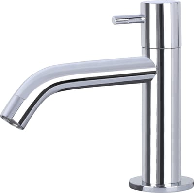 Differnz koudwaterkraan - gebogen - chroom