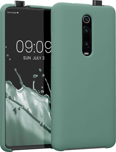 kwmobile telefoonhoesje geschikt voor Xiaomi Mi 9T (Pro) / Redmi K20 (Pro) - Hoesje met siliconen coating - Smartphone case in dennengroen
