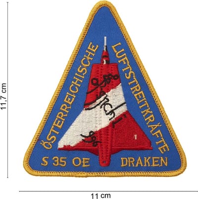 Embleem stof S35 OE draken