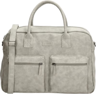 Beagles Gandia Crossbody Handtas Schoudertas 13,3 inch Laptop Tablet Vak School Werk Business Tas - Grijs