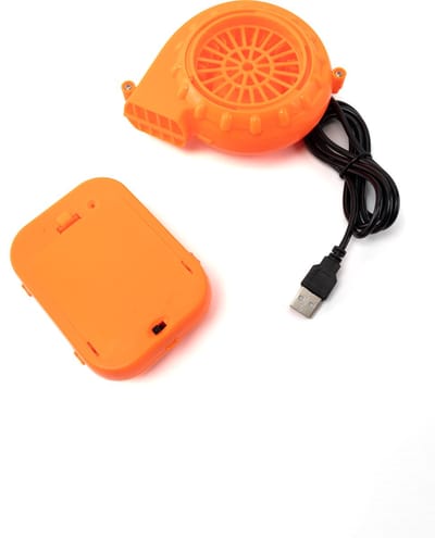 KIMU® Motor Opblaas Kostuum - Mini Fan Batterij Opblaaspak Luchtpomp Pomp - Opblaassysteem Opblaasbaar Pak Opblaasbare Blower Battery Pack Festival