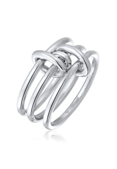 Elli - Ring - Elli Ring zonder Stenen Dames Knoop 925 Sterling Zilver Feest / Oudejaarsavond - Dames