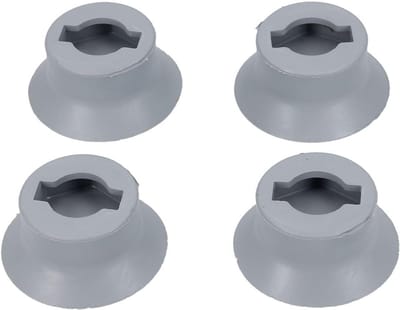 Rubberen Voetjes - Zuigvoeten Wasmachine - Apparaat Stabilisatie - Universele Pasvorm - 44mm Diameter - Grijs