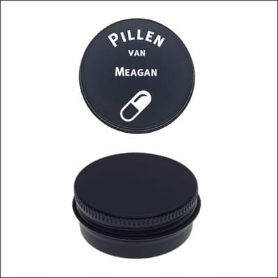 Pillen Blikje Met Naam Gravering - Meagan
