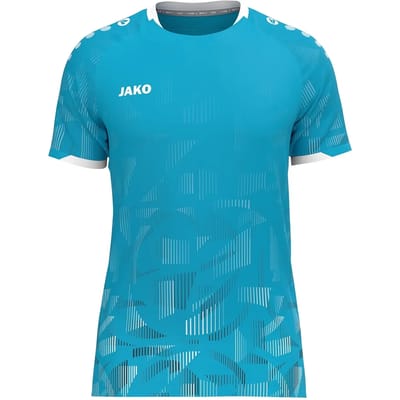 Jako Sonic Shirt Korte Mouw Heren - Aqua / Marine / Wit | Maat: XL