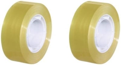 SOHO Plakband - Breedte 18mm - Transparant - 33 Meter per rol - 2 Stuks