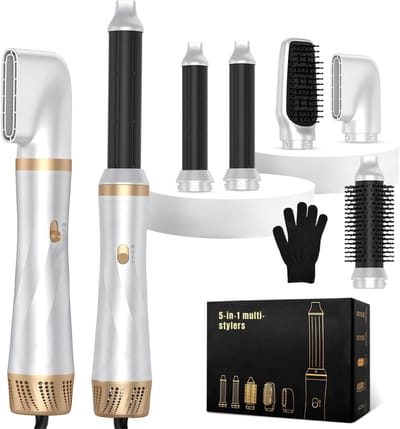 Florixa® Multistyler - Airstyler - Fohnborstels - Wit - 27cm x 20cm x 8cm; 920 g