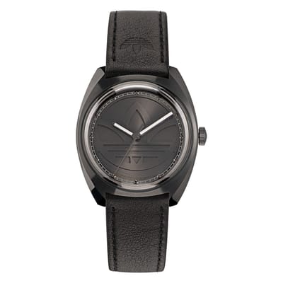 Adidas Originals Edition One AOFH22514 Horloge - Leer - Zwart - Ø 39 mm