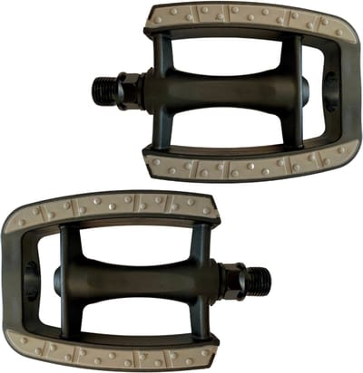 Fietspedalen - Anti-Slip Fietspedalen Set met Reflectoren - Zwart - Set Fiets Pedalen - Mountainbike Sport - Fietstrappers - Losse Trappers - 2 STUKS (Luxe)