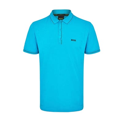 Boss Heren Paule Poloshirt (Turquoise/Aqua)
