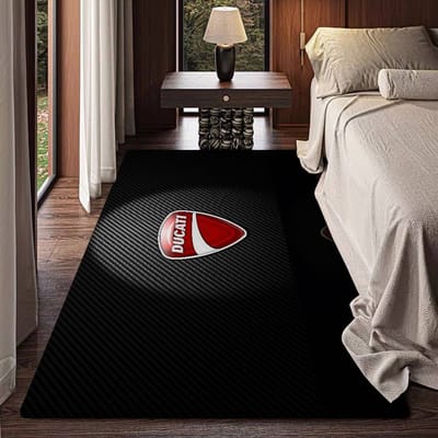 D-Ducati Motorfiets LOGO Vloermat Rechthoekig Antislip Huis Zacht Badmat Voordeur Binnen Buiten Mat Welkomstmat 40x60 cm