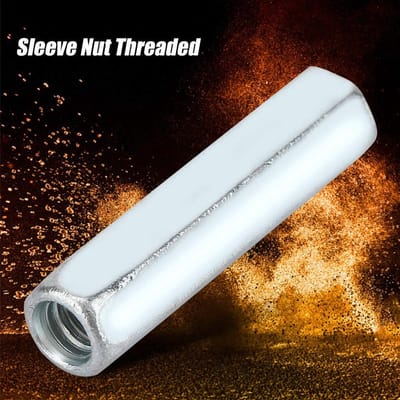 Dailygoods- Moer Zeskant 5 stuks - M6 × 40 mm - Bevestigingsmiddelen - Koolstofstaal - Corrosiebestendig - Voor machines en apparaten - Bevestigingsmiddel