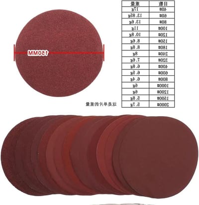 Schuurschijven Pads - Schuurpapier Rond - Oppervlakken Glad Maken - Snelle Materiaalverwijdering - 150 mm 15 Stuks - Kleur 1000