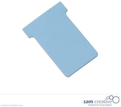 Sam Creative T-kaart Type 2 - Lichtblauw - 100 stuks - Planbord - Kaartplanner