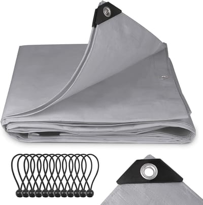 Waterdicht afdekzeil 3 x 6 m - Scheurvast en UV-bestendig zeildoek voor tuin, auto en meer
