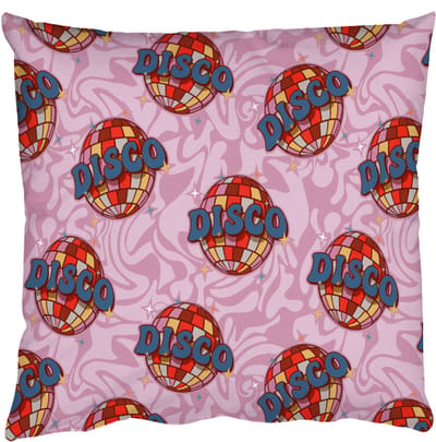 Sierkussens - Kussentjes Woonkamer - 50x50 cm - Disco - Bal - Patroon - Roze