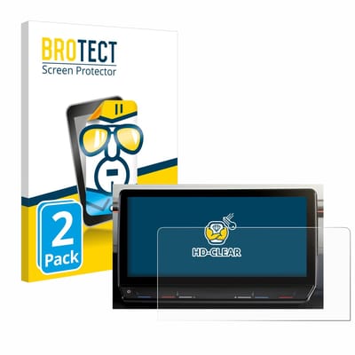 BROTECT - Screenprotector voor Cupra Formentor 2020-2022 Infotainment System 10" - Folie Beschermfolie transparant 2 Stuks