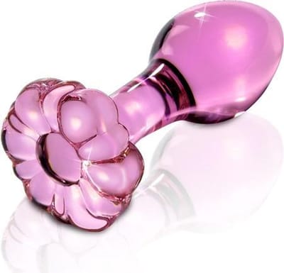 Roze glazen dildo Icicles No 48