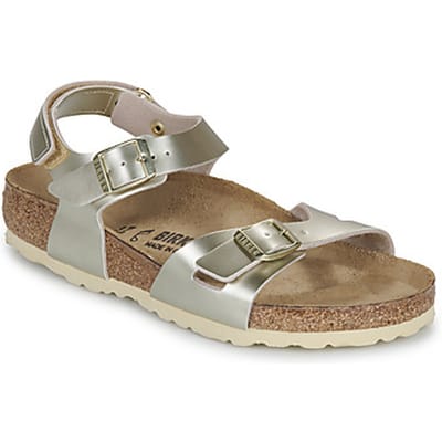 BIRKENSTOCK  Platte sandalen Rio AS Kids BF Electric Metallic Gold
