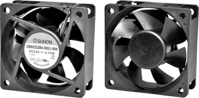 Sunon EE60252B2-000U-A99 Axiaalventilator 24 V/DC 32.78 m³/h (l x b x h) 25 x 60 x 60 mm