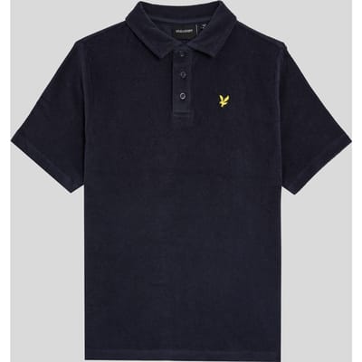 Towelling Polo Kinderen Dark Navy 14/15