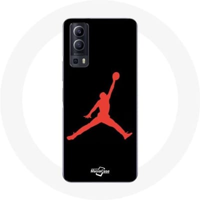 Coque - Maniacase - Vivo Y72 - Air Jordan Logo - Rouge - Souple rouge