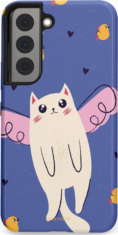 Casetastic Hoesje Geschikt voor Samsung S22 - Stijlvolle Beschermende Duo-layer Case - Kuikendief