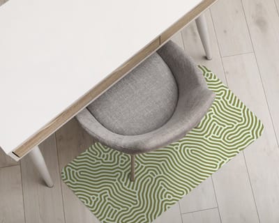 Coloray Vloerbeschermer - Doolhof Vloerbeschermer Bureaustoel - 100x70 cm - Veelkleurig Bureau Stoel Mat - Vloerbeschermer PVC - Mótif Bureaustoelmat - Rechthoekige Mat - Abstracties Thema