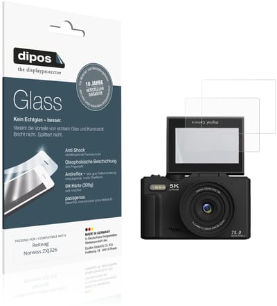 dipos – 2x Matte Pantserfolie geschikt voor Reiteag Norwiss ZXJ326 | 9H Screenprotector