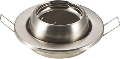 Inbouwframe Ø 100 mm | kantelbare inbouwspot rvs | boorgat Ø 90 mm