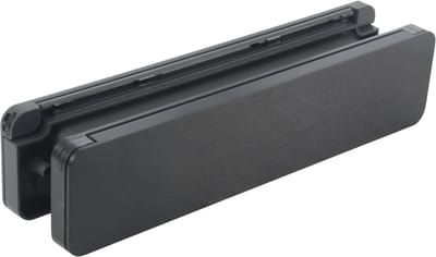 Homebox - de isolerende, tochtvrije en geluiddempende brievenbus – buitendeel aluminium zwart geborsteld - binnendeel gespoten in antracietgrijs RAL7016