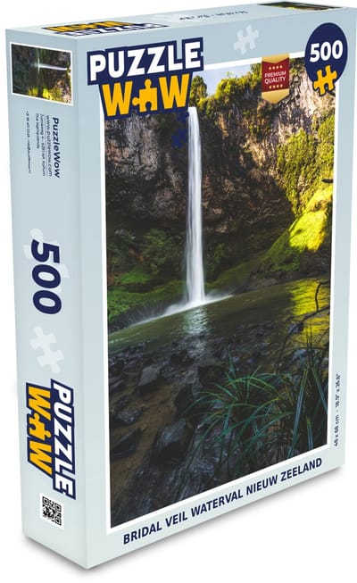 Puzzel Bridal Veil waterval Nieuw Zeeland - Legpuzzel - Puzzel 500 stukjes