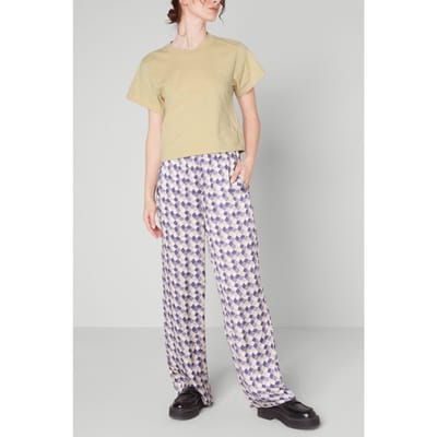American Vintage Fizvalley T-shirt Cereale Vintage Size: M | Wide-Leg & Flared Pants Outlet | Dames | Wit