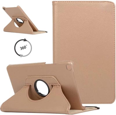 Draaibaar Hoesje - Rotation Tabletcase - Multi stand Case Geschikt voor: Samsung Galaxy Tab A 8.0 (2019) SM-T290 T295 - goud