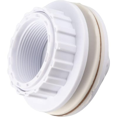 Zwembad Waterinlaatfitting met 360 Graden en Enkel Gat Roterende Spuitmonden G2 Buitendraad G1 1 2 Binnendraad white