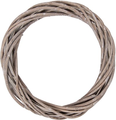 Clayre & Eef Krans Ø 20x3 cm Bruin Rotan