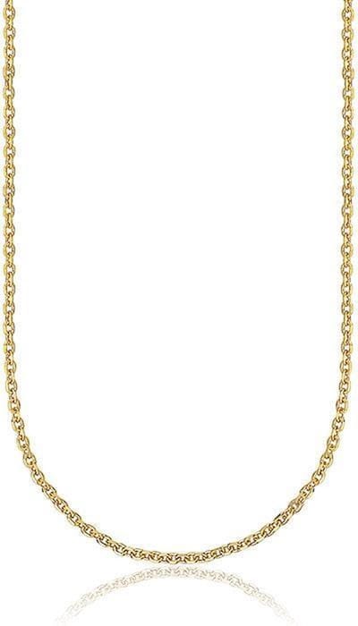 Montebello Ketting Anker - 925 Zilver Verguld - 40cm - 1mm