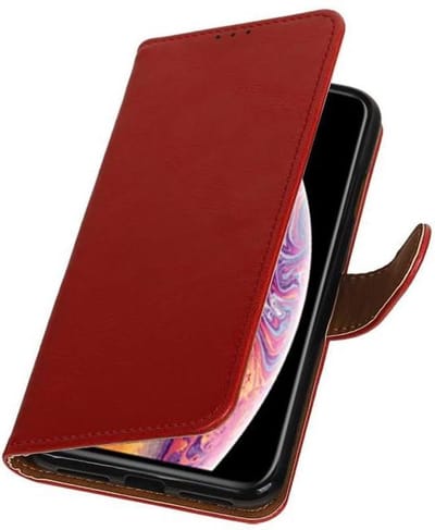 Bestcases Portemonnee Telefoonhoesje iPhone Xs Max - Rood