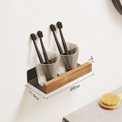 Massief Hout Wit Badkamerplank Hoekplank Douche Shampoo Cosmetica Planken Keuken Opbergrek Badkameraccessoires