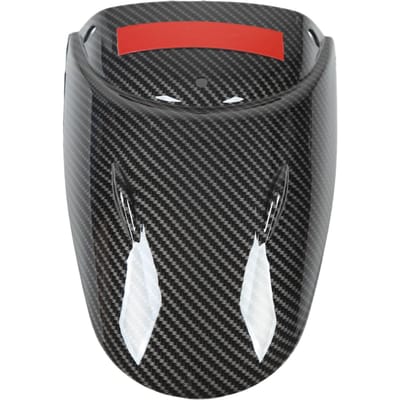 Motorfiets Voorspatbord Verlengstuk Koolstofvezelpatroon Glad Oppervlak Vervanging Voor Straat black