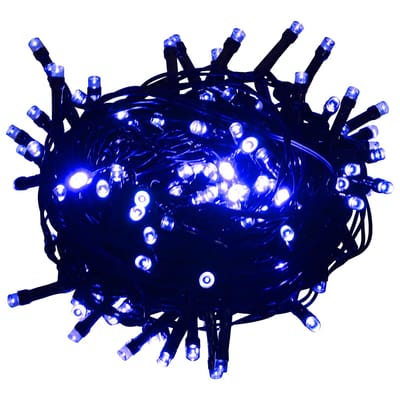 vidaXL - Lichtslinger - met - 300 - LED's - 30 - m - PVC - blauw