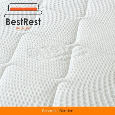 Topper - 140x200 Topper - Hybride-foam / Koudschuim - Topdekmatras - Matrastopper - Drukverlagend - Ondersteunend - Afneembaar hoes - Tencel Hoes - Hotelkwaliteit - 12cm Topper - Bestrest Bedden