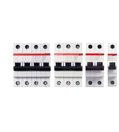 Miniatuur Stroomschakelaar - Automatishe Zekering - Elektrische Beveiliging - 3-Polig - 63A - Grijs