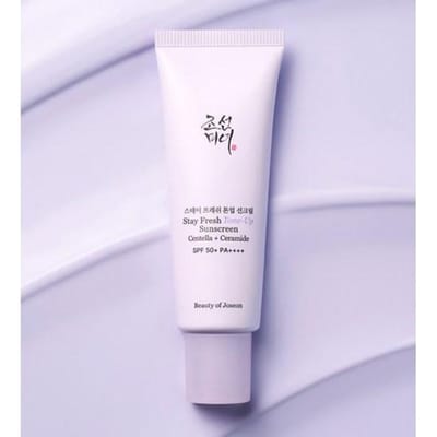 Stay Fresh Tone-Up Zonnebrandcrème Paars Set (50ml + 10ml x 2 stuks)
