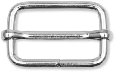 Regelbare gesp 25 mm zilverkleurig