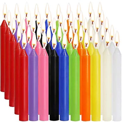 Kleine Druppelvrije Kaarsen - 100 Stuks in 10 Kleuren voor Rituelen en Feestdecoratie