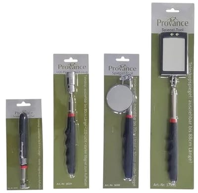 Set van 4 telescopische pick-up gereedschappen met LED en magneet